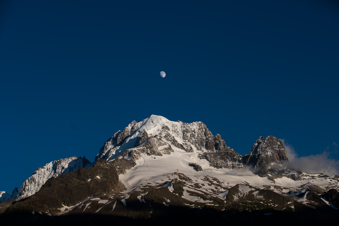 Montroc, vue sur le Mont-Blanc .