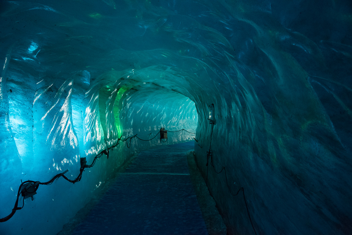 Grotte dans la Mer de glace.