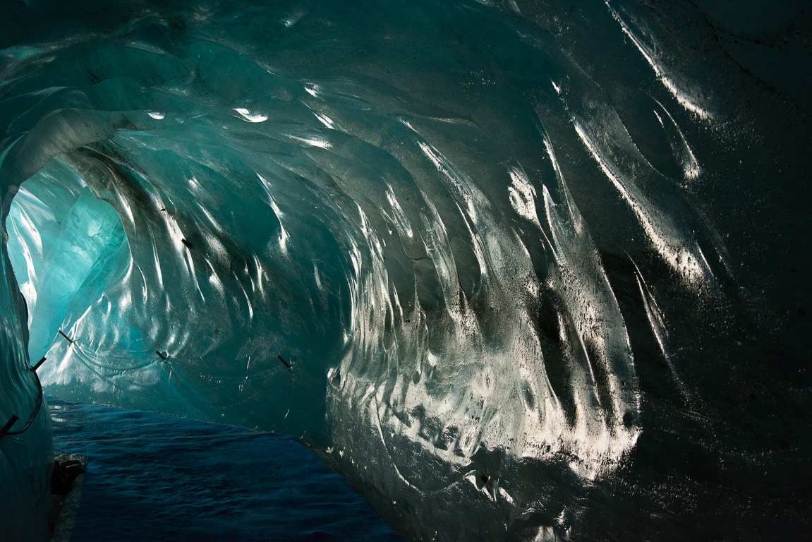 Grotte de glace dans la Mer de Glace