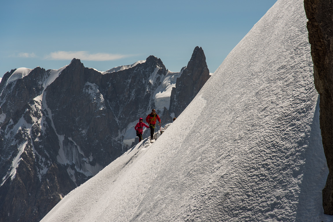 Vues depuis l'Aiguille du Midi à 3800m d'altitude.