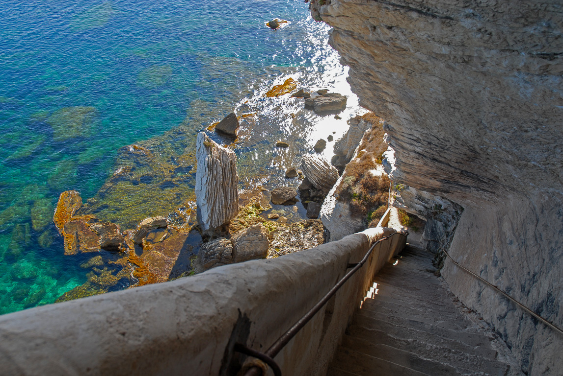 20169 Bonifacio, escalier du Roi d'Aragon.