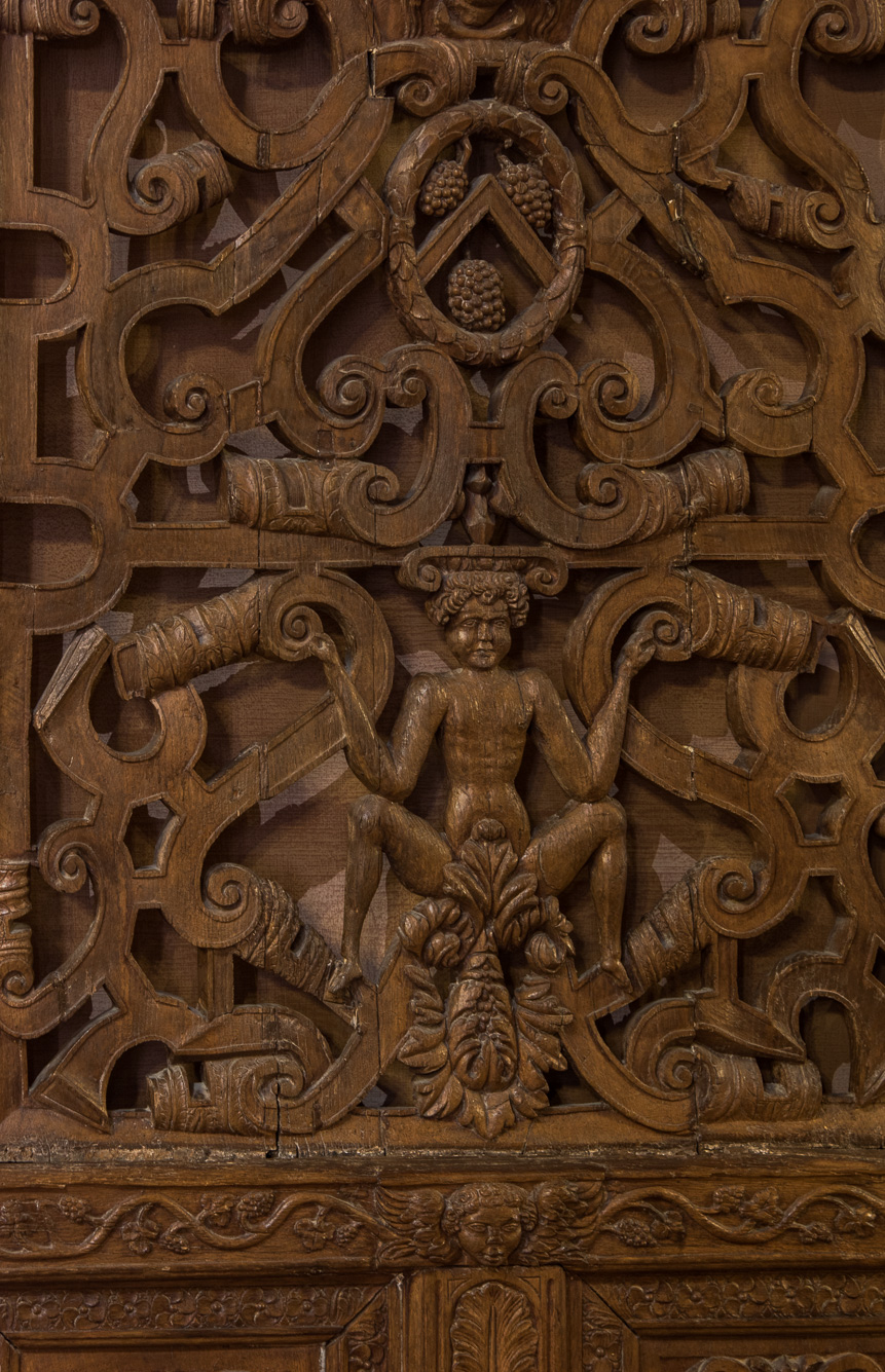 Mobilier  et parquet de la chambre dans les appartements de Madame de Savoie