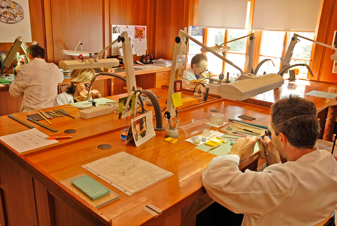 Horlogerie Blancpain atelier de polissage et finition