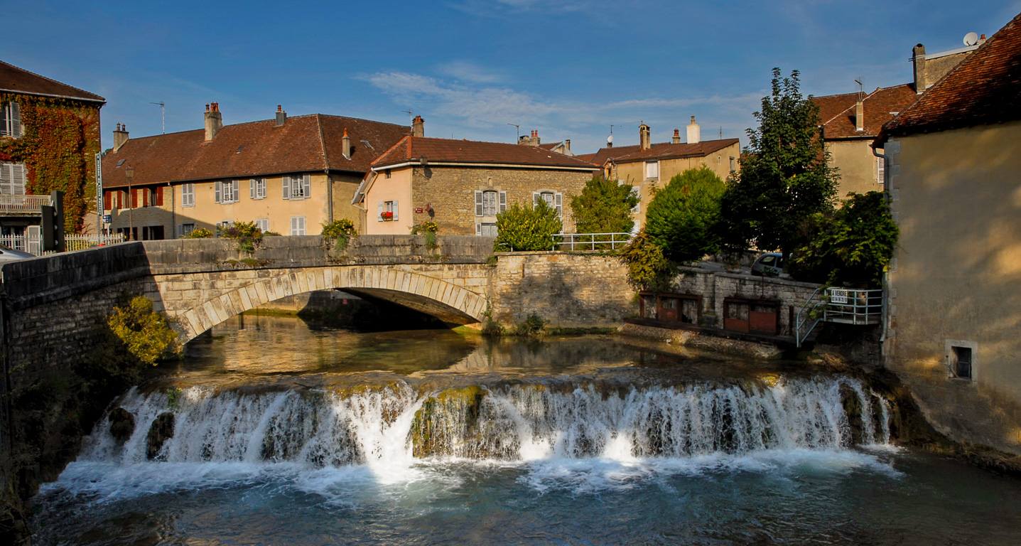 39660 Arbois maison de Pasteur et pont sur la Cuisance