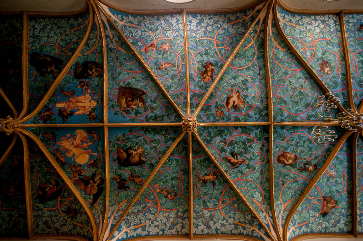 Plafond peint de la chapelle des Carmélites