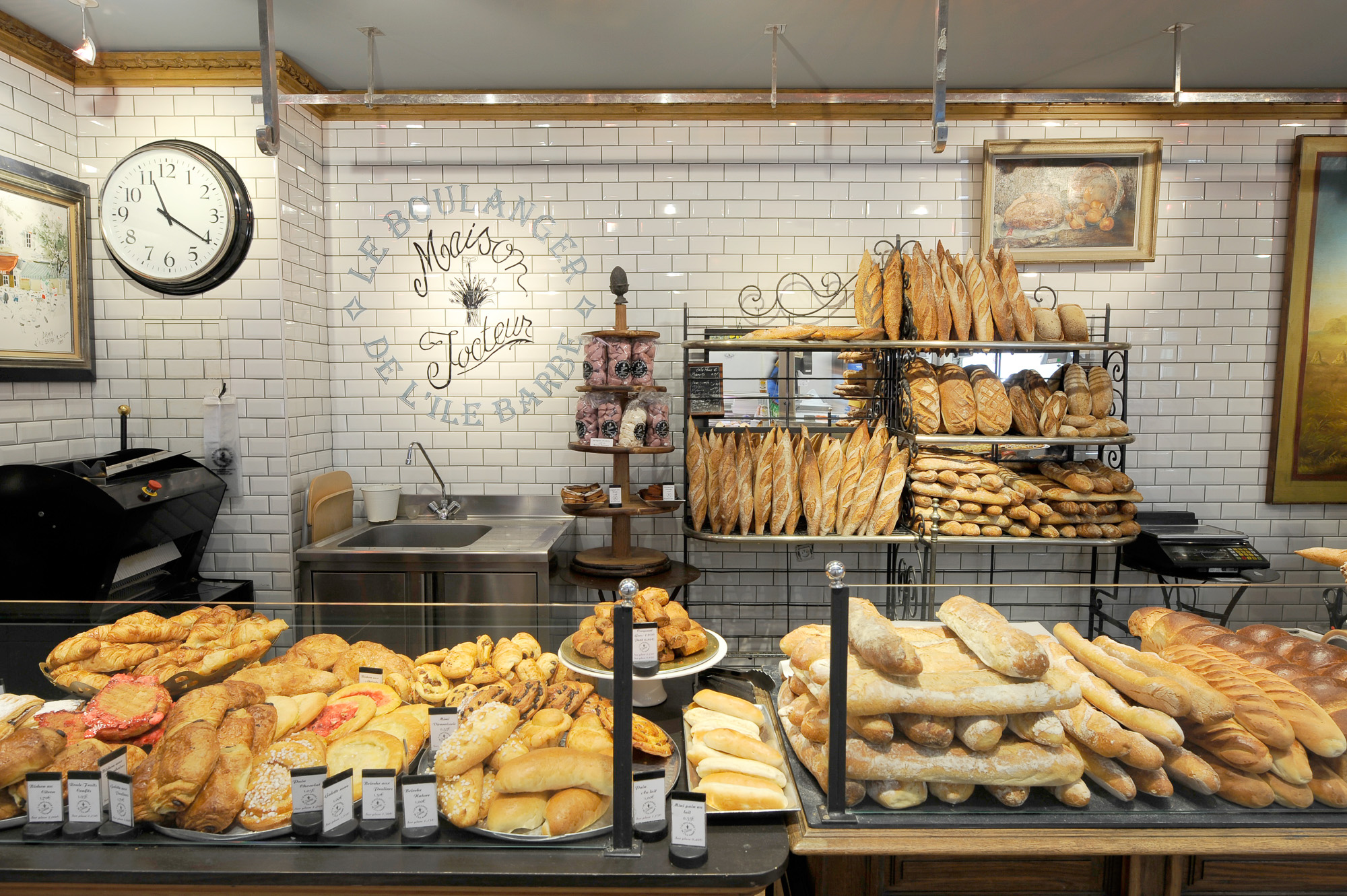 Marché des halles Bocuse. Boulangerie de l'île Barbe Jocteur