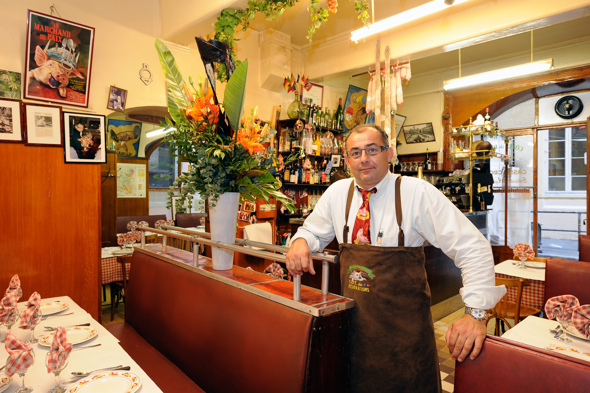 Café des fédérations. 8/10, rue du Major Martin. Le Chef Yves Rivoiron.