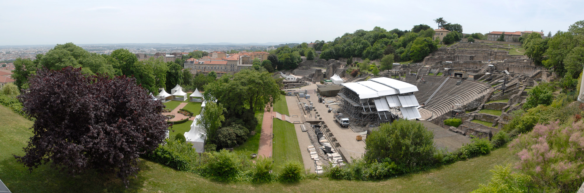 Colline de Fourvière, le théâtre antique romain.