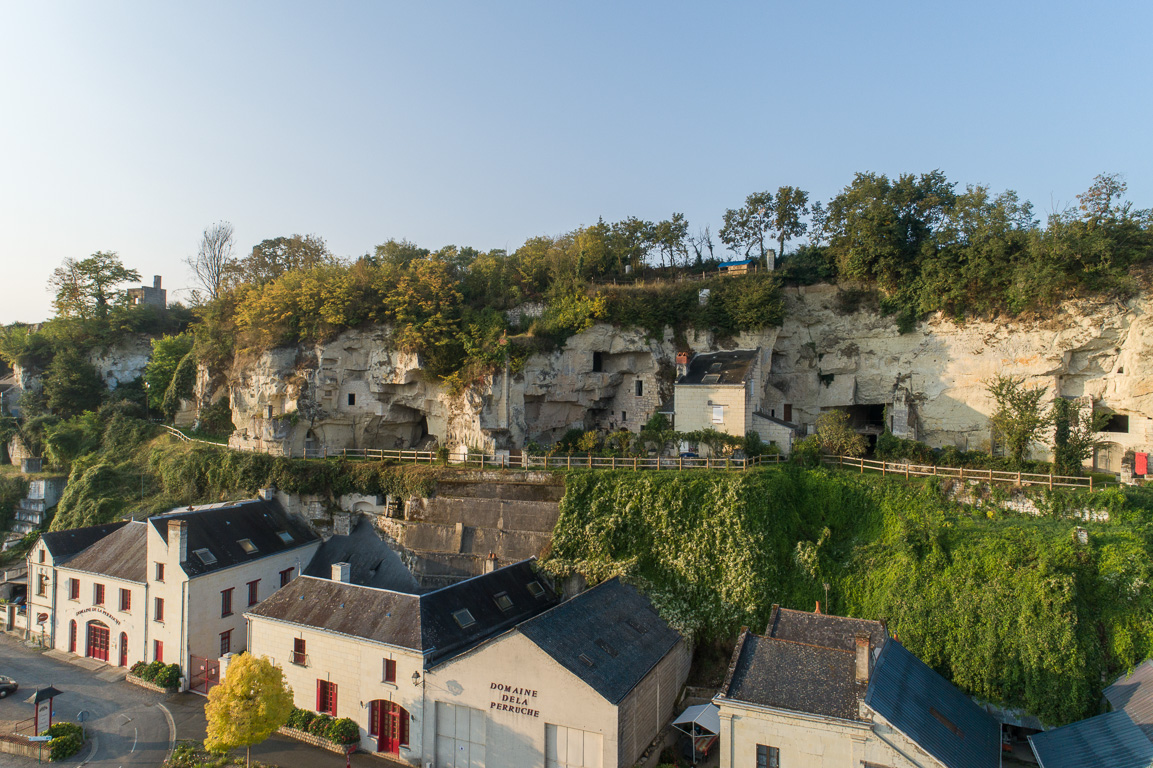 Montsoreau, les habitations troglodytiques.