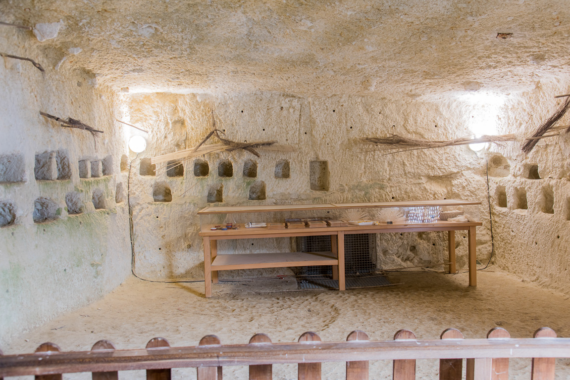 Brézé, le château. La magnanerie troglodyte.