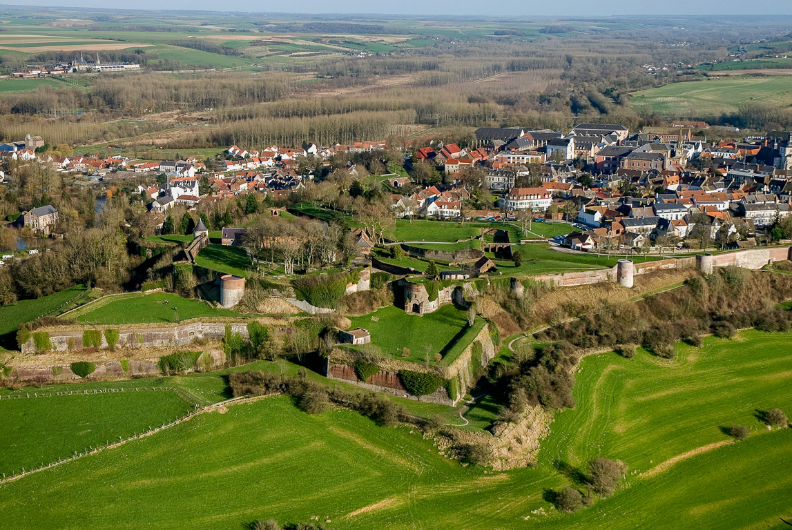 Vue aerienne sur la Citadelle et la ville