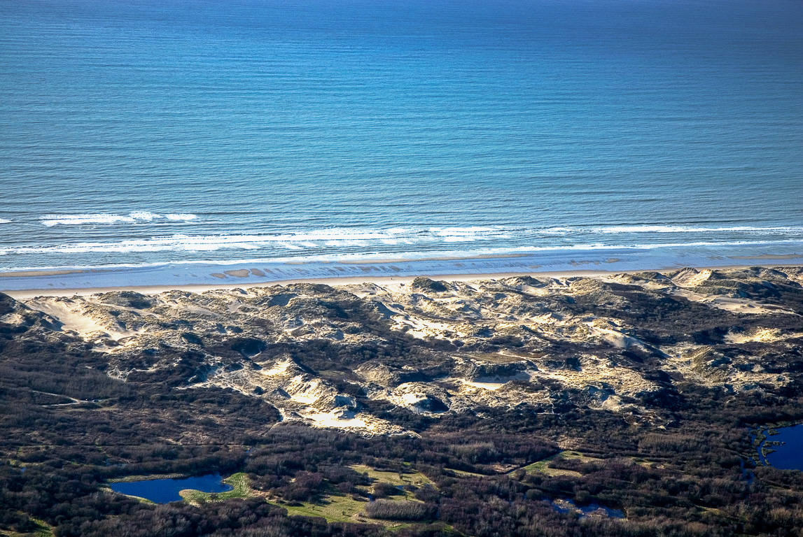 Vue aerienne sur les plages de Merlimont & Berck