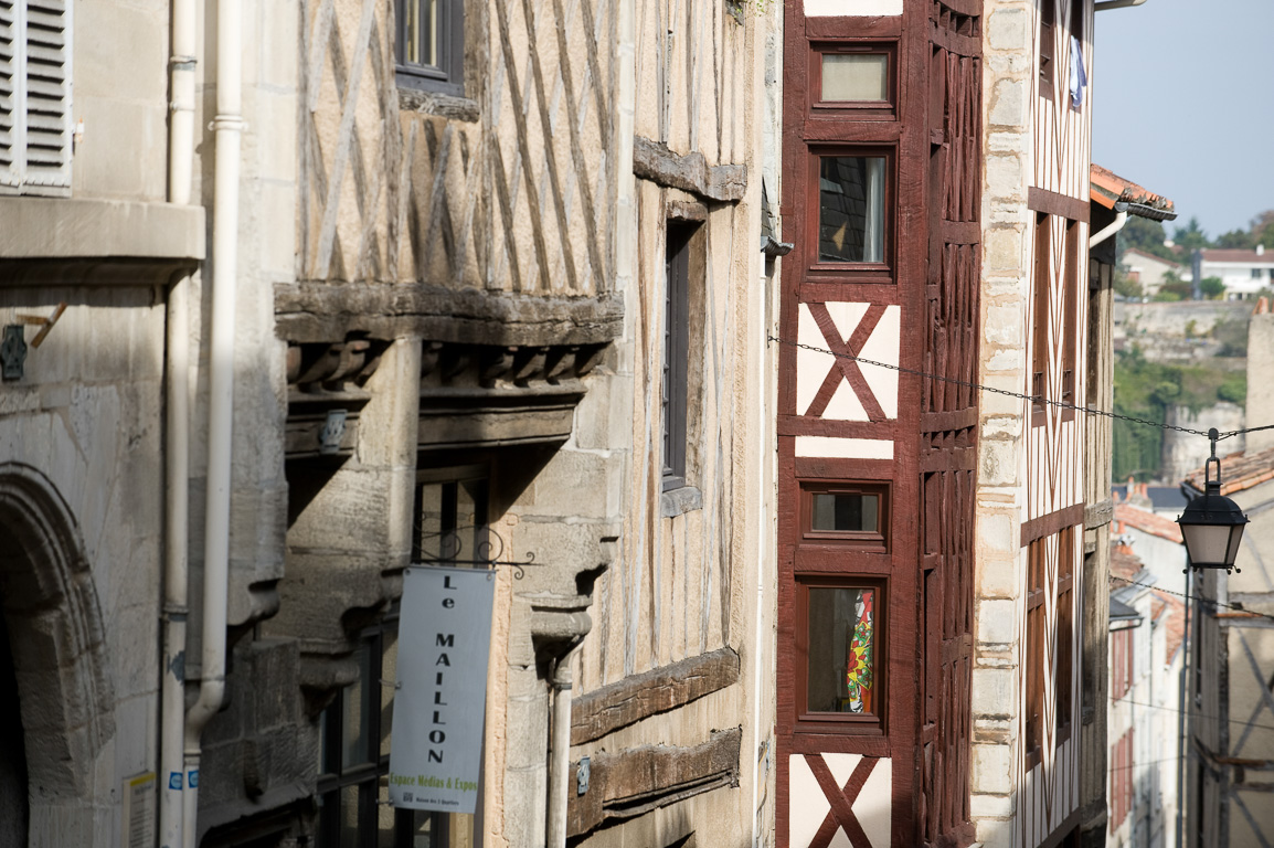 Rue de la Chaîne, maisons à colombages.