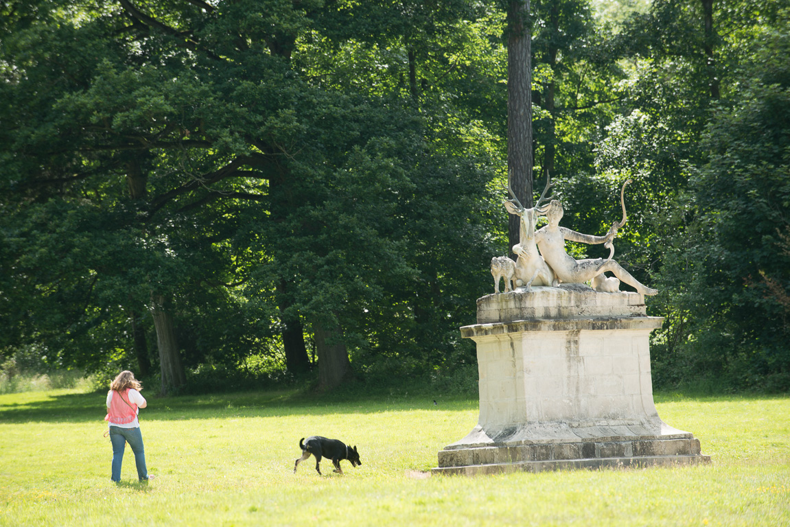 Le château.Le jardin à la Française.