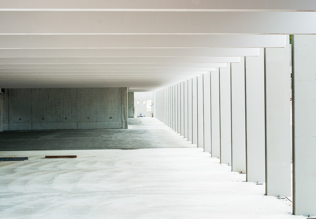 Chantier du Musée Pierre Soulage.