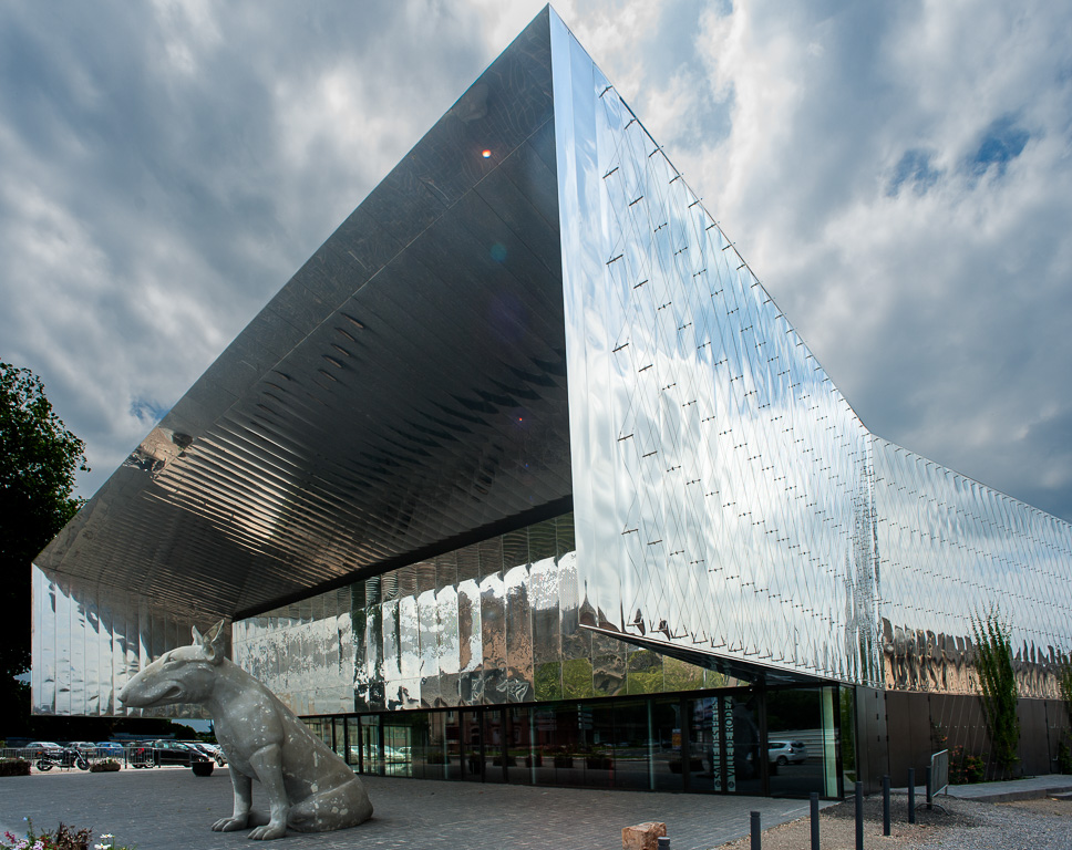 Chantier du futur Musée Pierre Soulage.