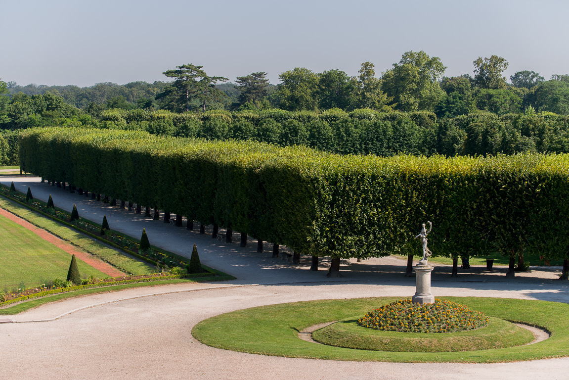 Les jardins du château. Perspective de Poissy, depuis la chambre du Roi.