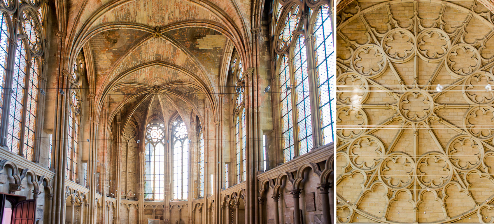 Le château. La chapelle. La rosace.