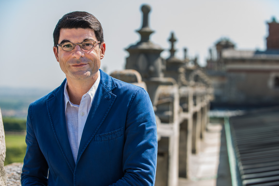 Le château. Hilaire Multon, directeur du Domaine National de Saint-Germain et du musée d'archéologie nationale.