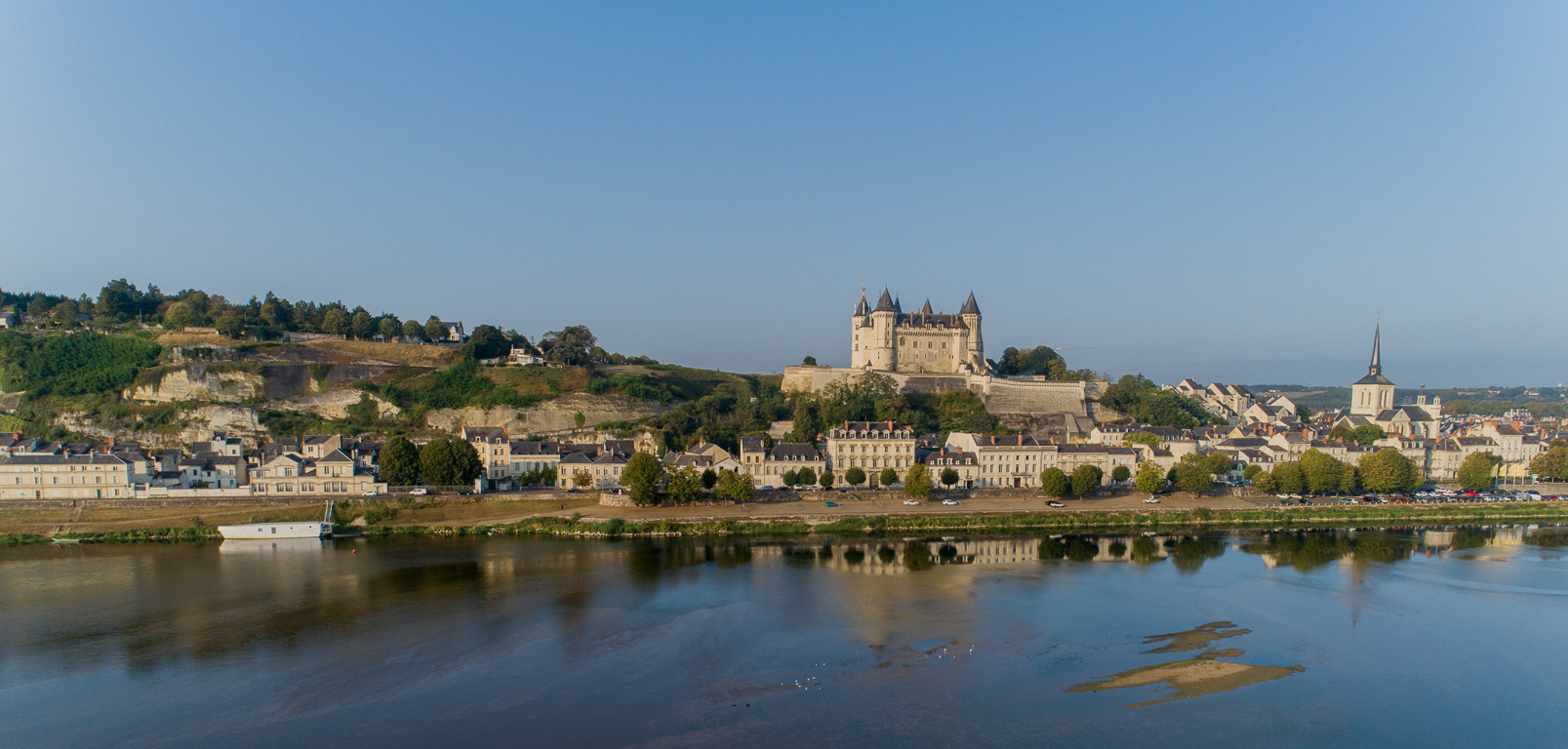 Saumur, Château-Musée de Saumur - aile nord, côté Loire