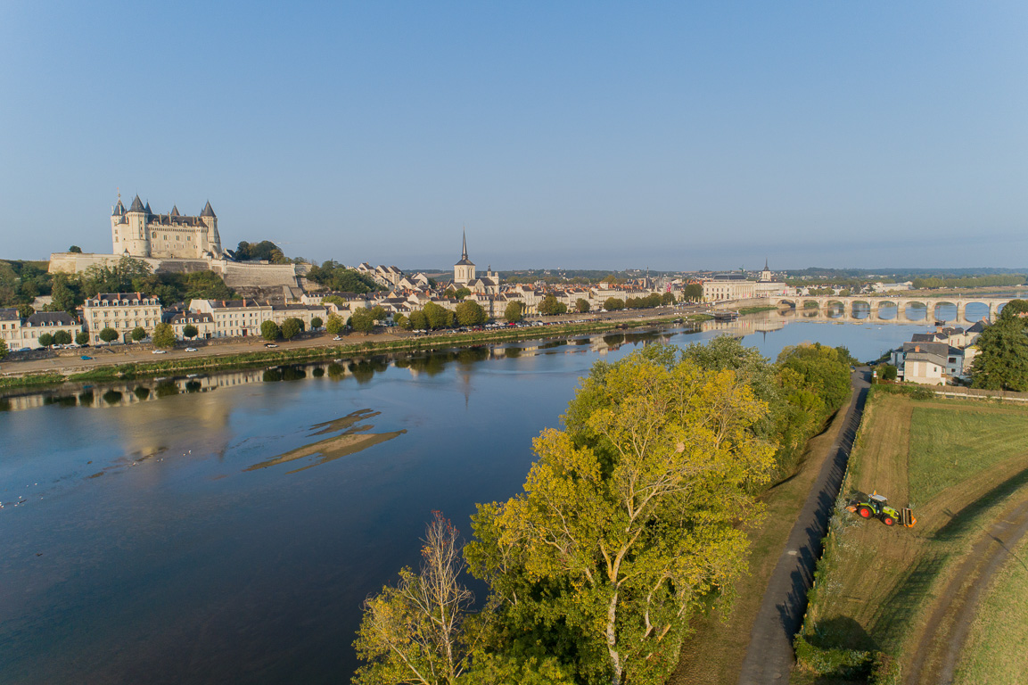 Saumur, Château-Musée de Saumur - aile nord, côté Loire