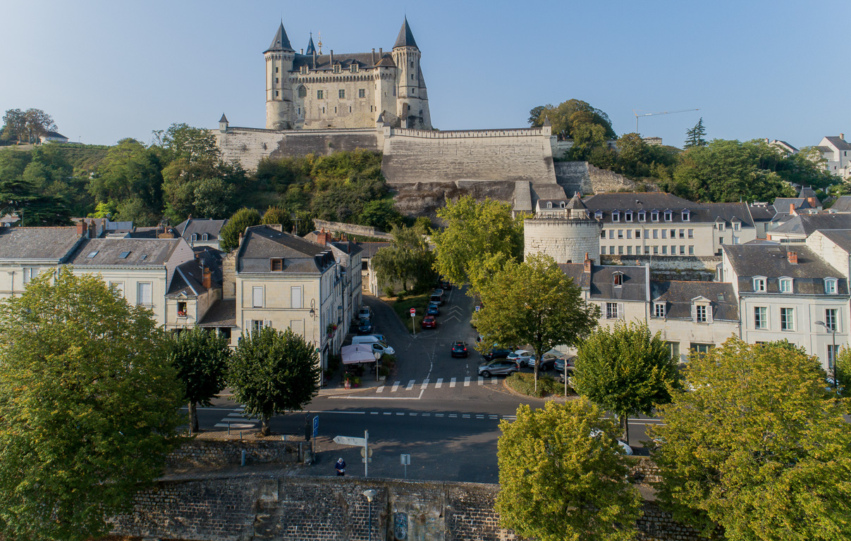 Saumur, Château-Musée de Saumur - aile nord, côté Loire