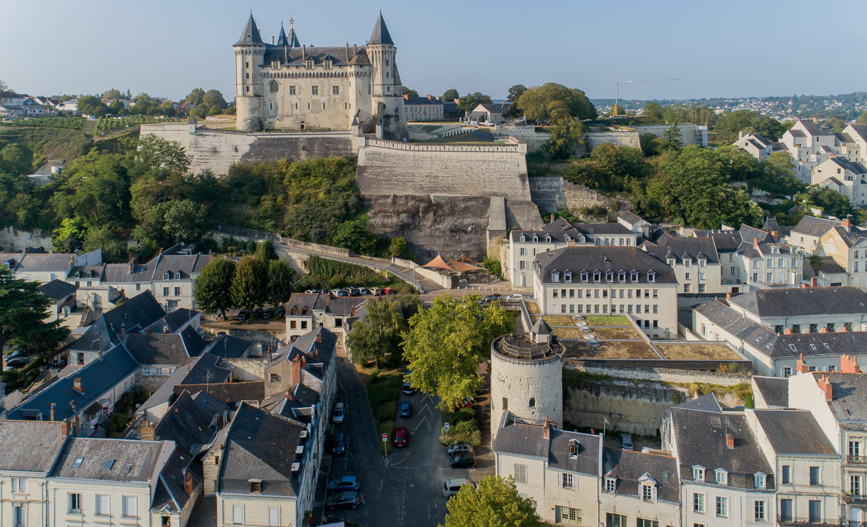 Saumur, Château-Musée de Saumur - aile nord, côté Loire