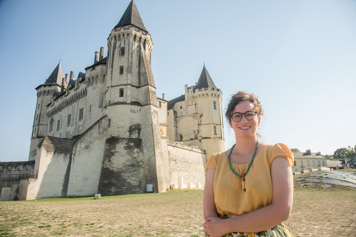 Saumur, le château. Estelle Géraud, conservatrice du patrimoine,