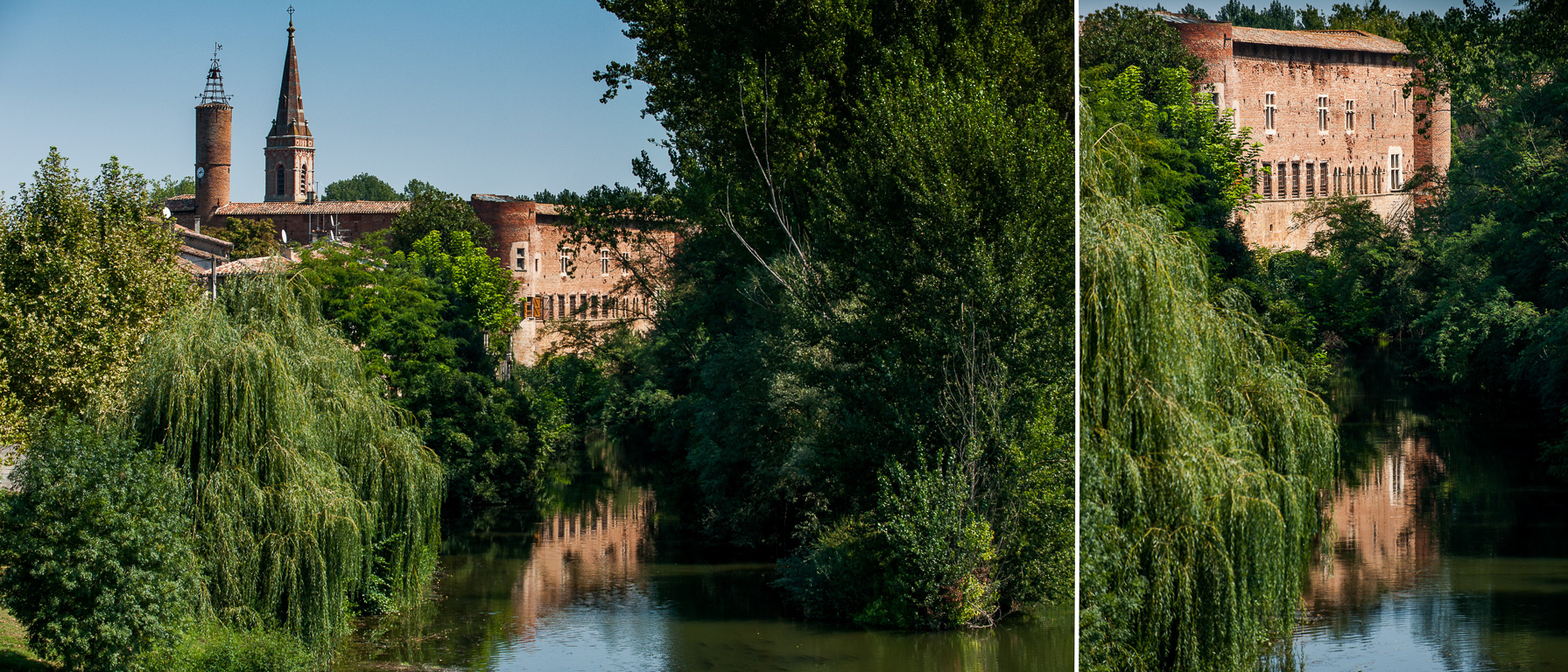 Bioule. Le château des Cardaillac, construit au départ en pierre, un incendie le détruit et il sera reconstruit en briques. Les Cardaillac furent de grands défenseurs du pape et ont donné deux évèques à Montauban et un archevèque à Toulouse.