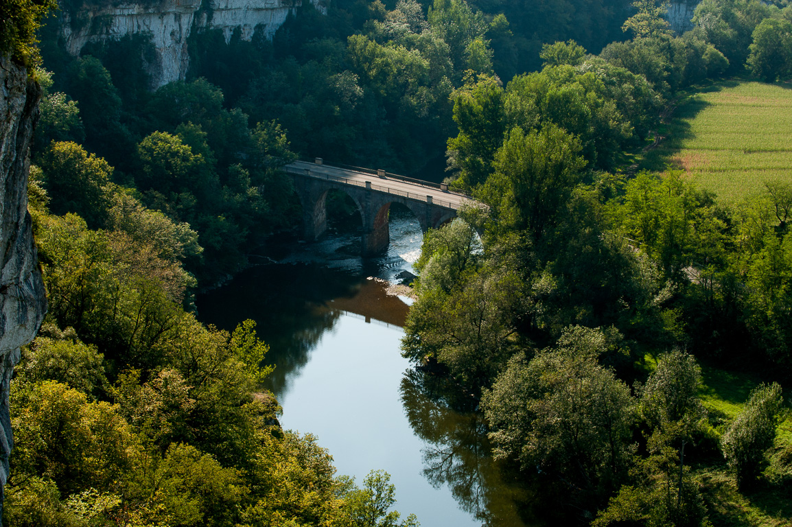 Gorges de l'Aveyron entre Brousses et Cazals.