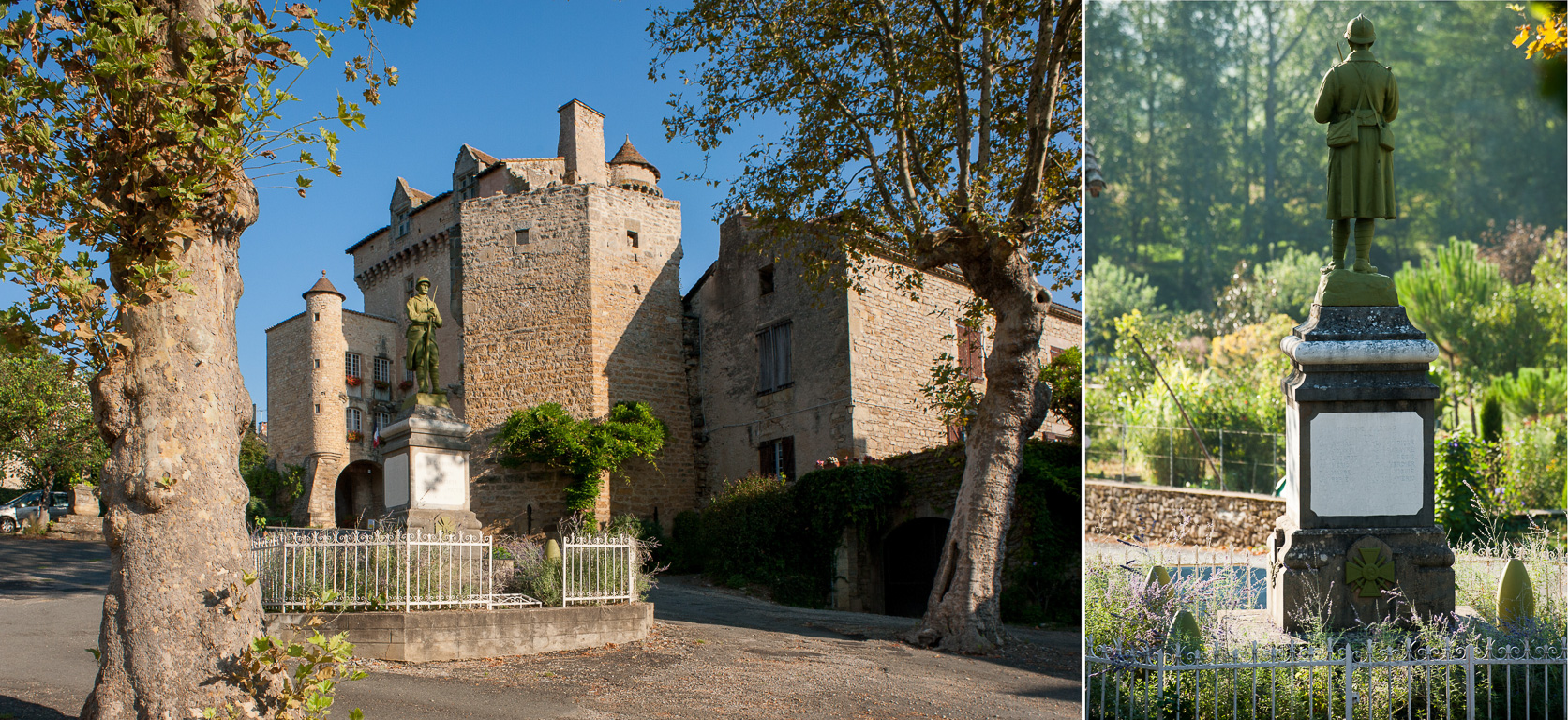 Varen. Doyenné, l'ancien logis abbatial dit château de Varen est actuellement habité par la mairie du village. Il ne se visite pas.