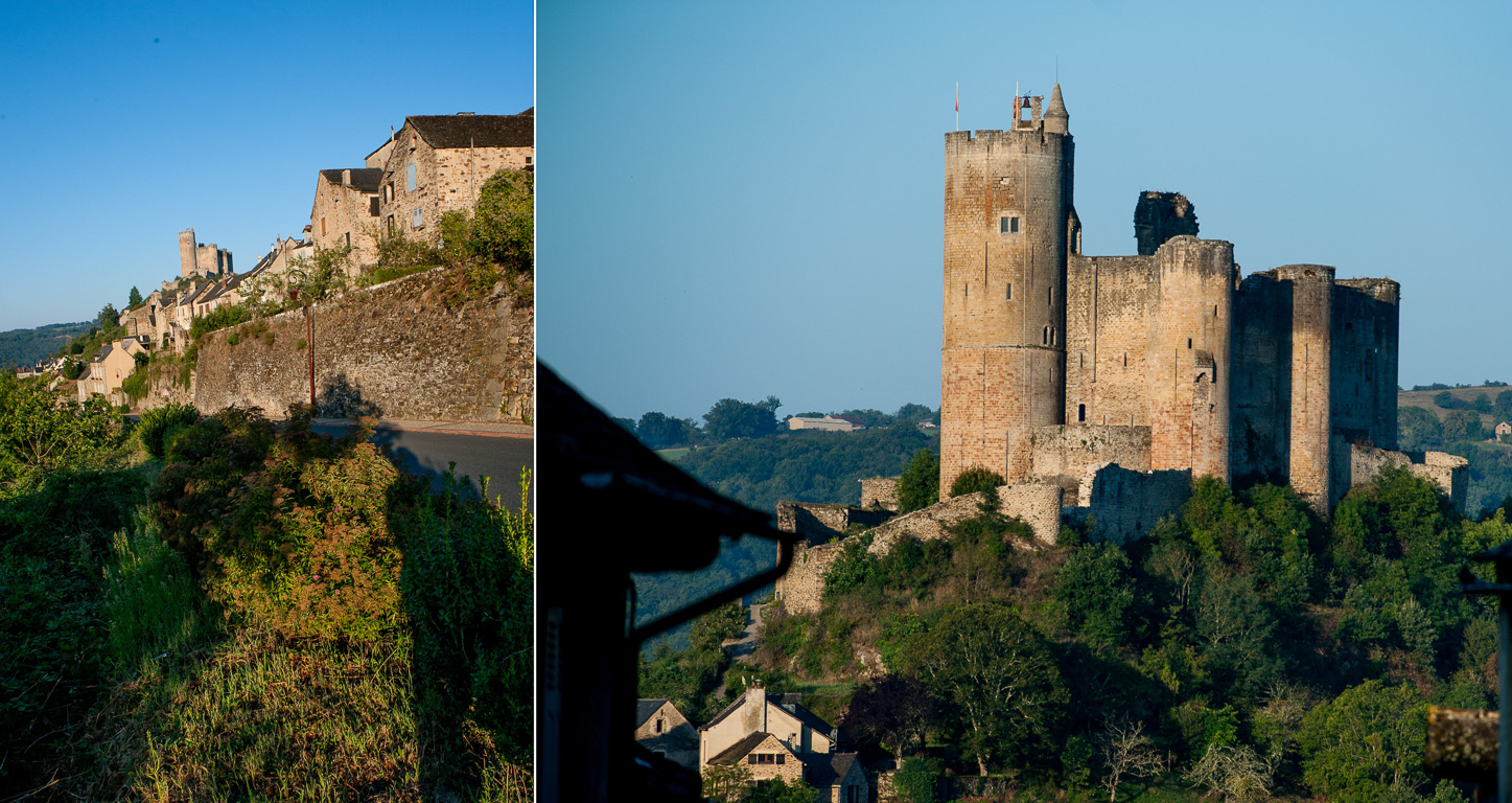 Najac. Ce château a été construit dans une période assez instable, où les cathares sont encore persécutés, où le comté de Toulouse vient de tomber entre les mains du royaume de France.