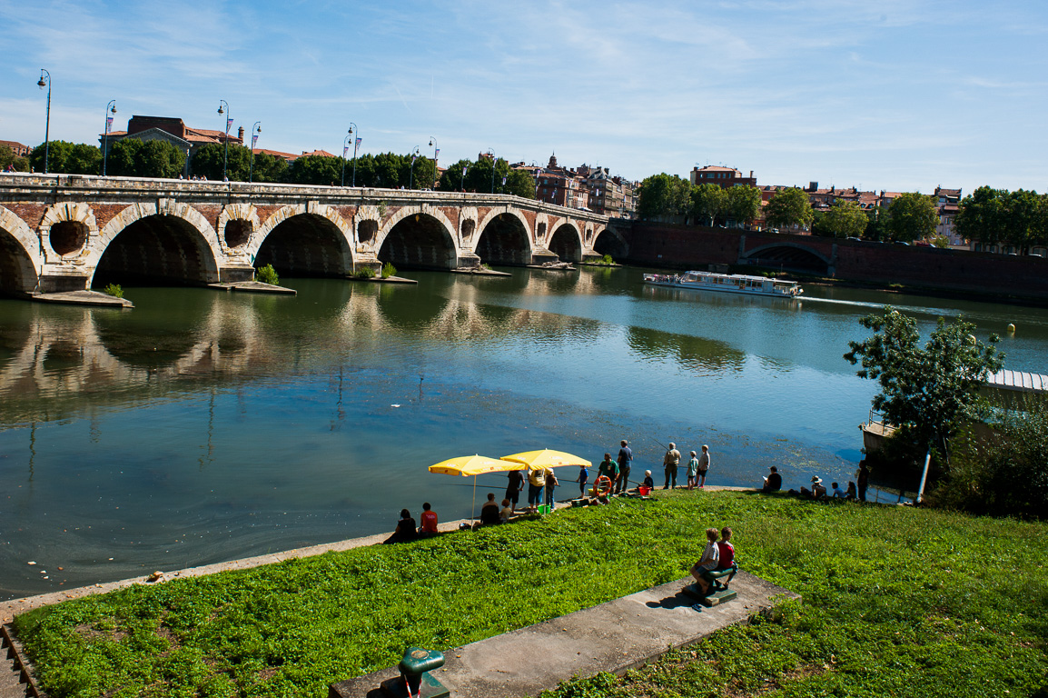 Le Pont Neuf vu depuis la Prairie des Filtres