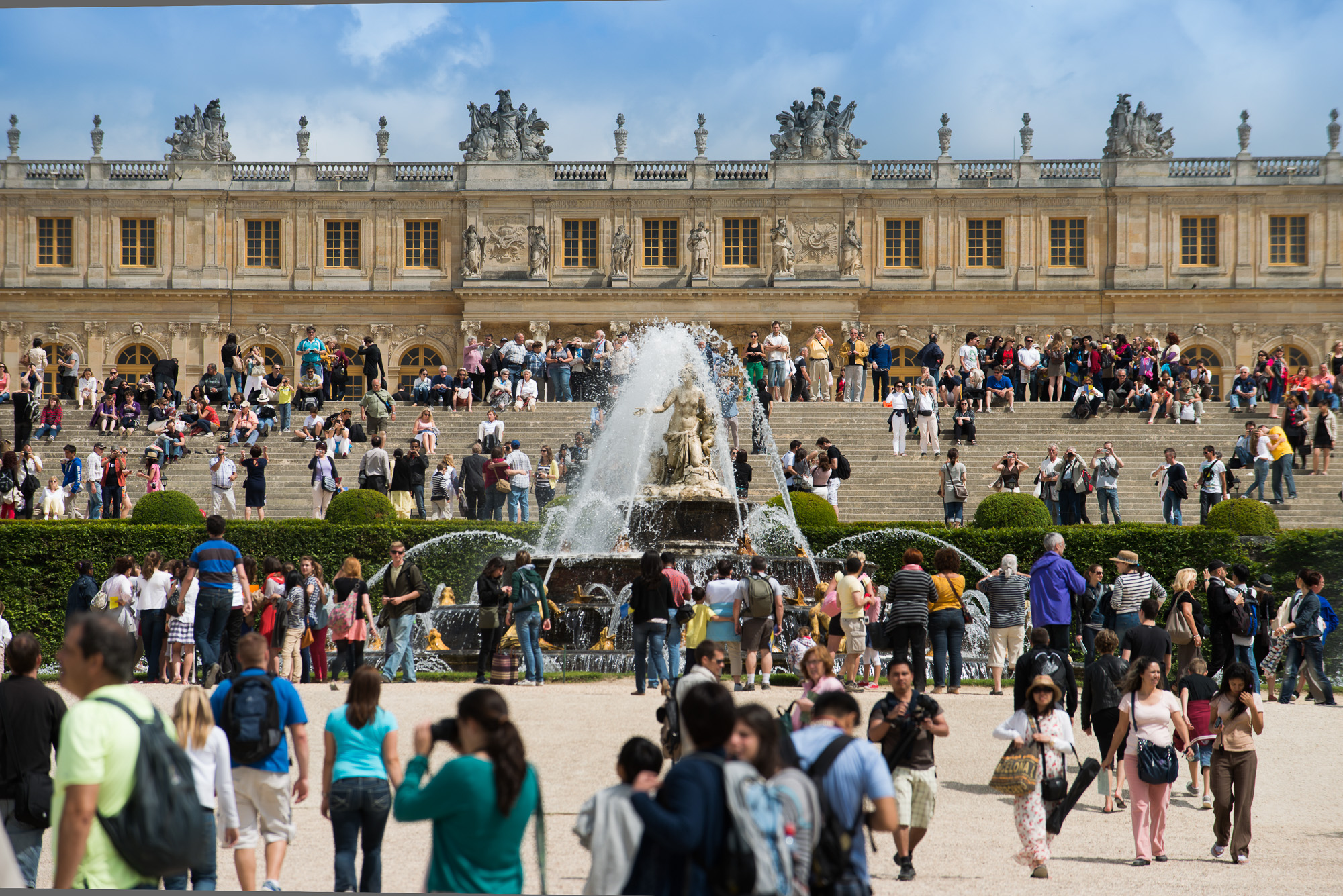Autour du bassin et du parterre de Latone