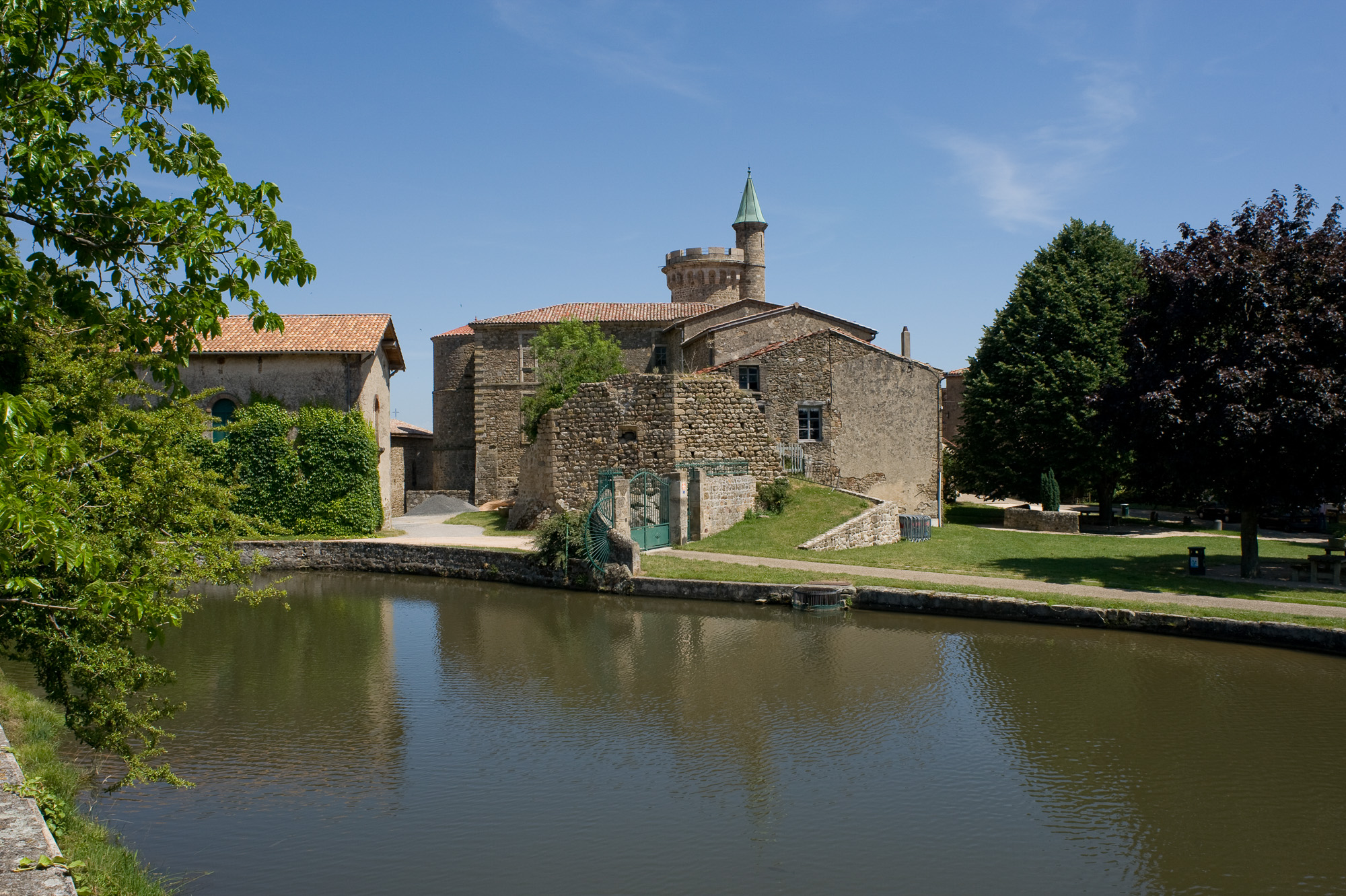 Pélussin. Quartier de Virieu, étang du Moulin.