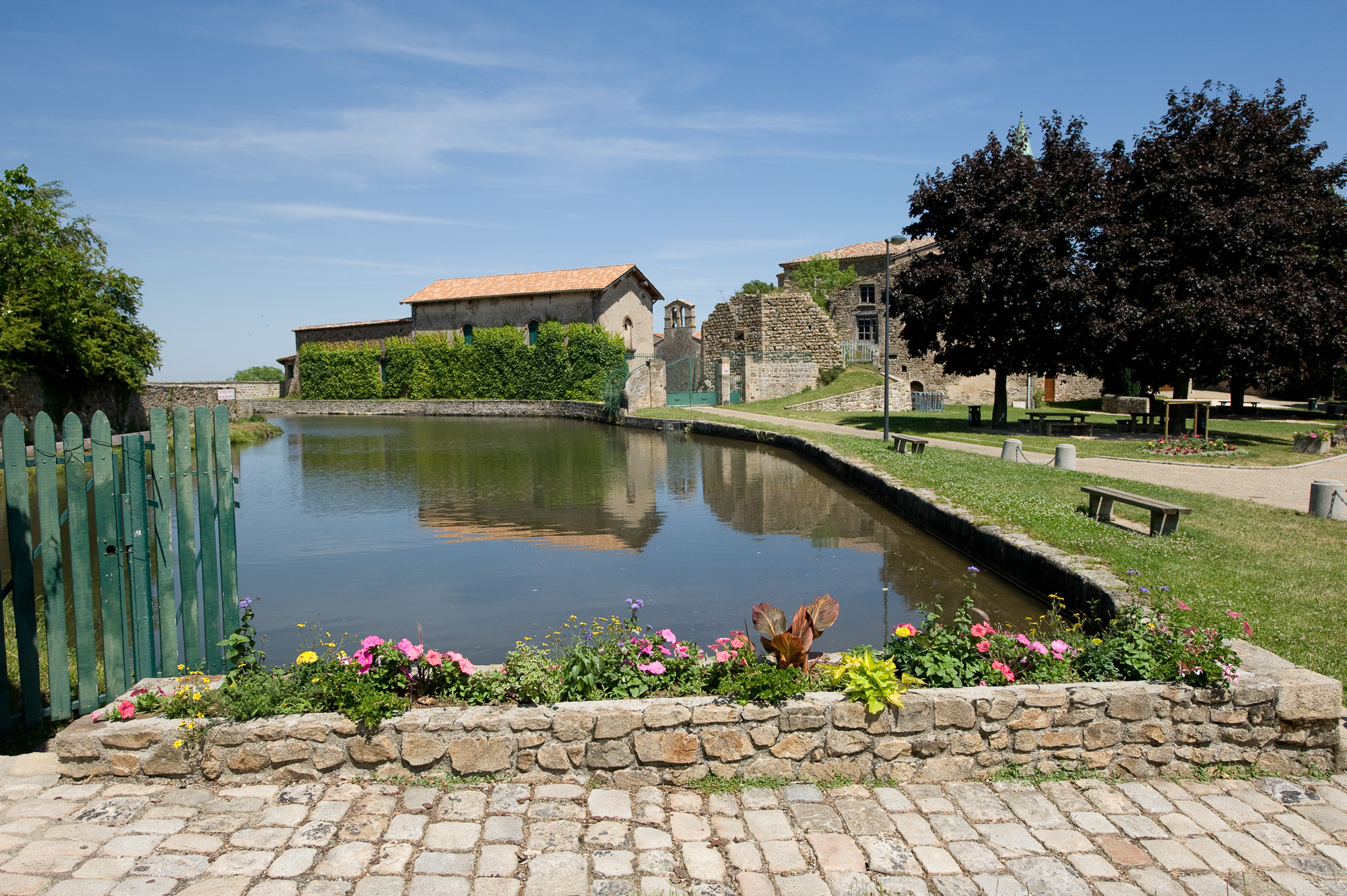 Pélussin. Quartier de Virieu, étang du Moulin.