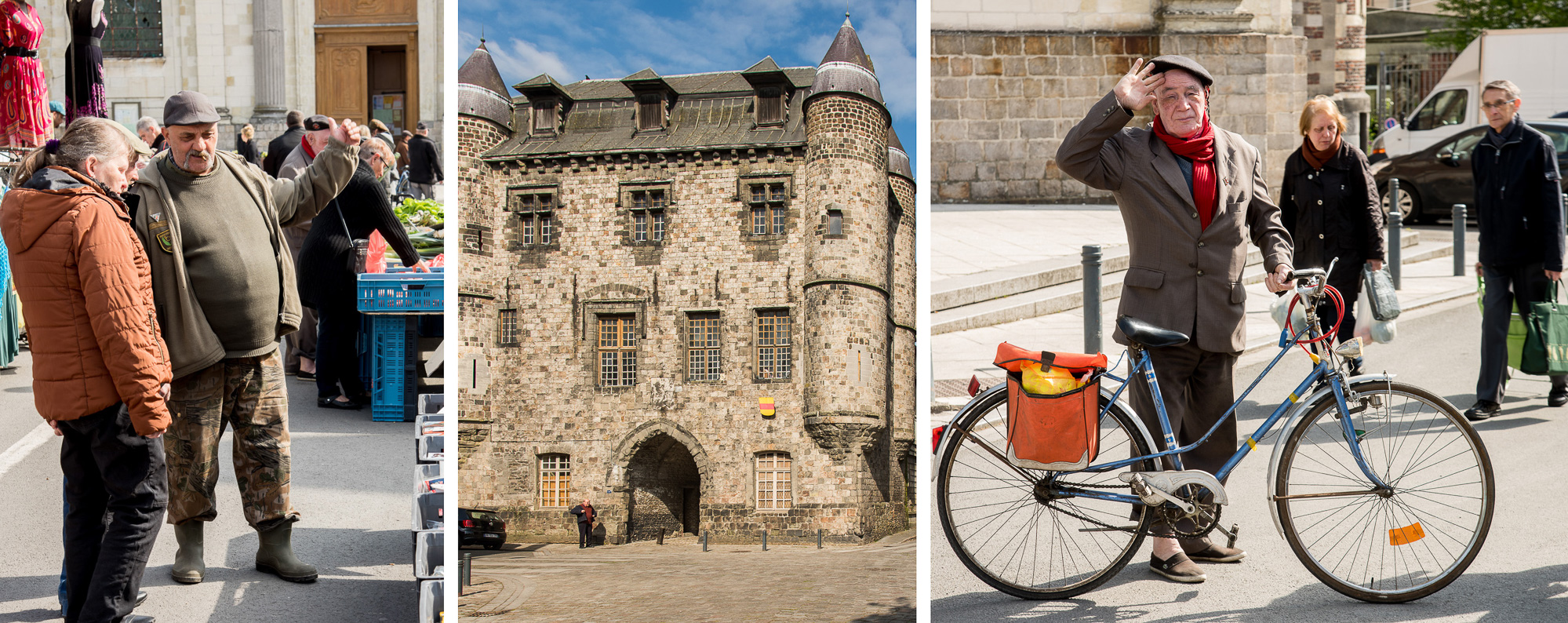 Un jour de marché -  Château de Bailleul - Manque plus que la baguette.