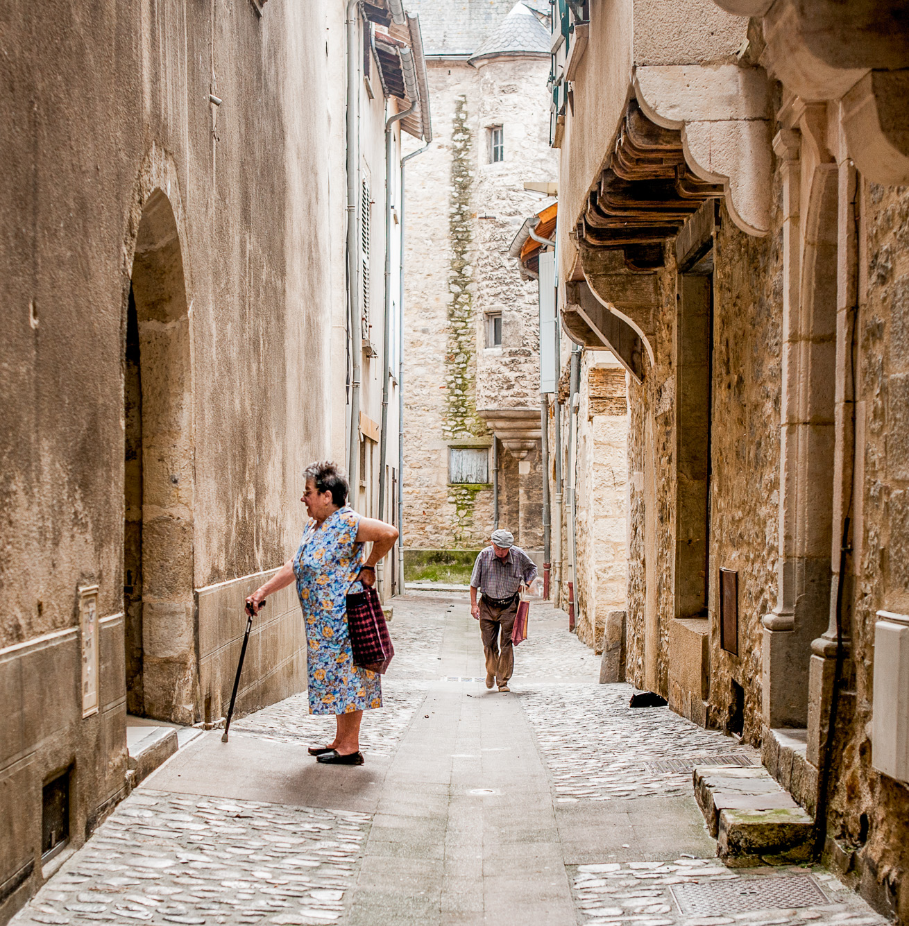 Depuis la rue de la République