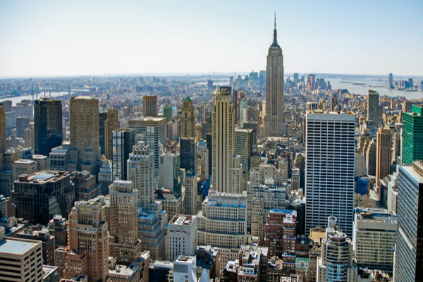 USA NEW-YORK MANHATTAN DEPUIS ROCKFELLER TOWER
