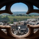 Cathédrale Notre Dame de Rodez. Vues de la ville depuis les planètes.