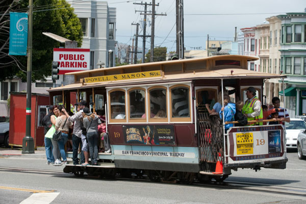 Cable Car Près De Union Square